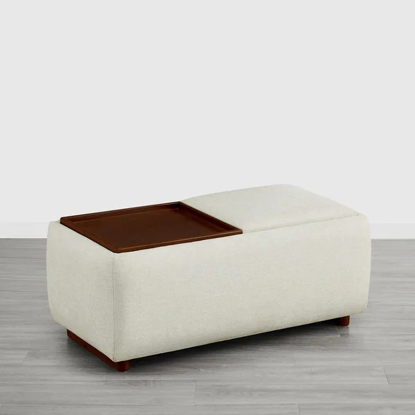 Spruce & Spring Bart Storage Ottoman Bench Rectangle Footrest - Bed Bath & Beyond - 41022930 | Bed Bath & Beyond