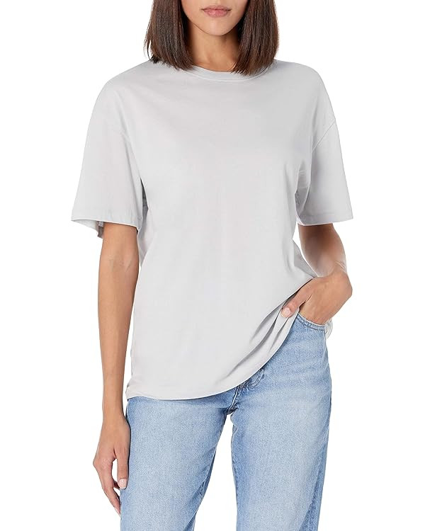 The Drop Women's Lydia Short-Sleeve Loose Drop-Shoulder Jersey T-Shirt | Amazon (US)