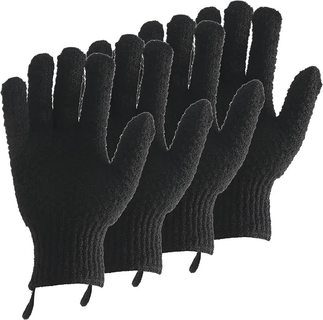 2 Pairs Bath Exfoliating Gloves for men and women – CLEEDY 4 Pcs Heavy and Large Exfoliating Gl... | Amazon (US)