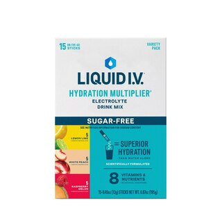 Liquid I.V. Hydration Multiplier Electrolyte Drink Mix, Sugar-Free, Variety Pack, 15 CT | CVS Health