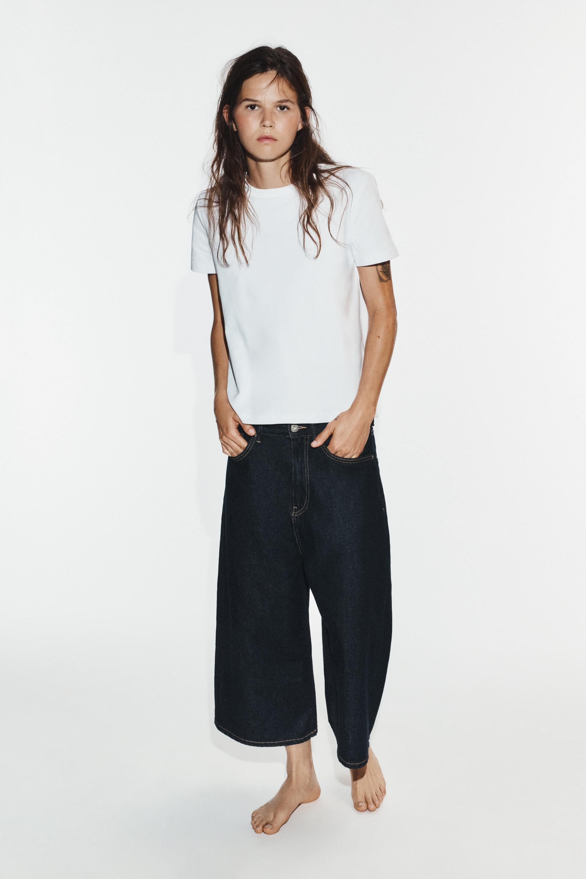 Zara - Trf Baggy Denim Jorts - Dark Indigo - 25 (Us 0) - Woman | Zara US