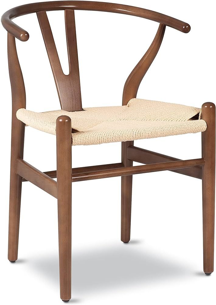 POLY & BARK Weave Chair, Single, Walnut | Amazon (US)