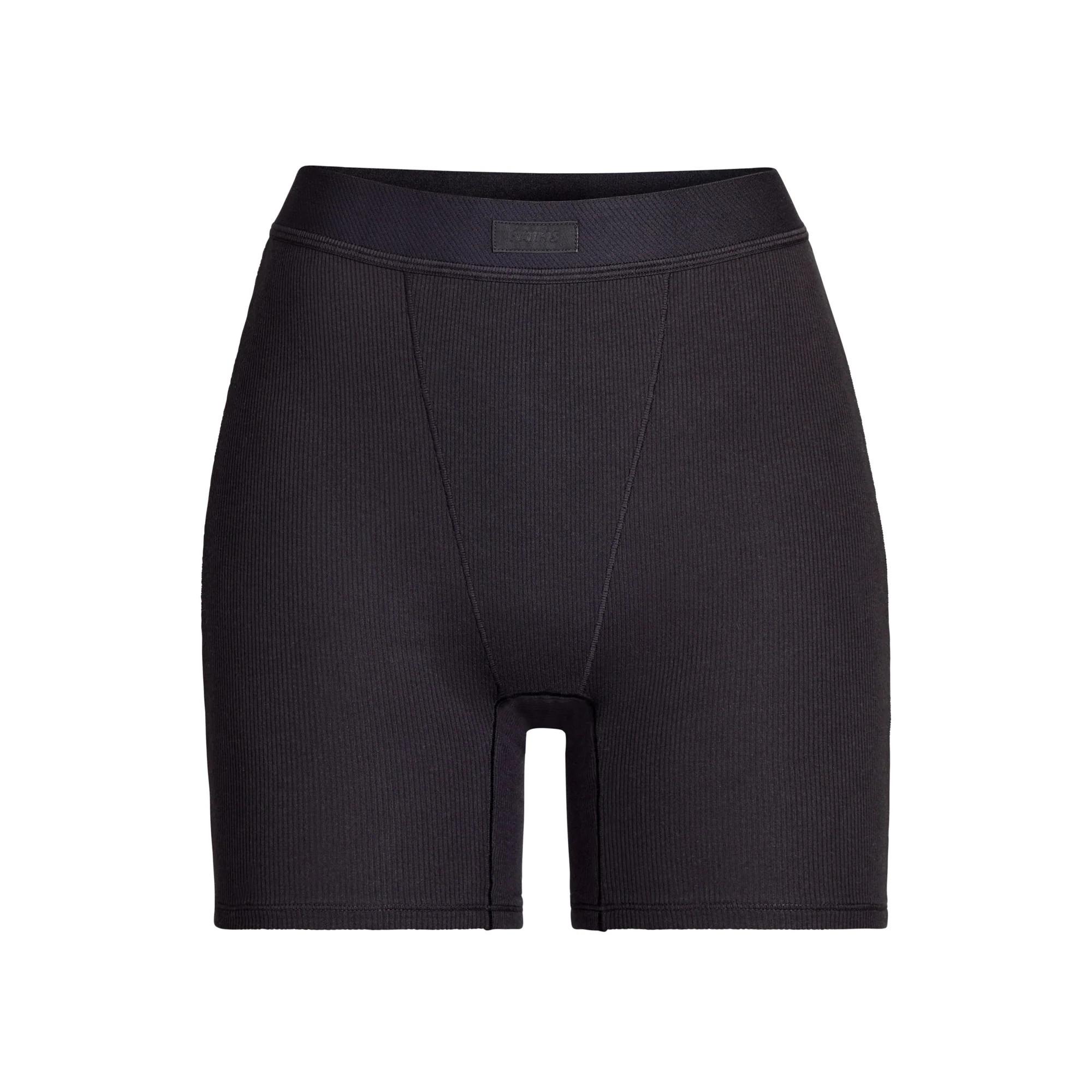 SKIMS Boxer | Black | Small | Cotton Rib | SKIMS (US)