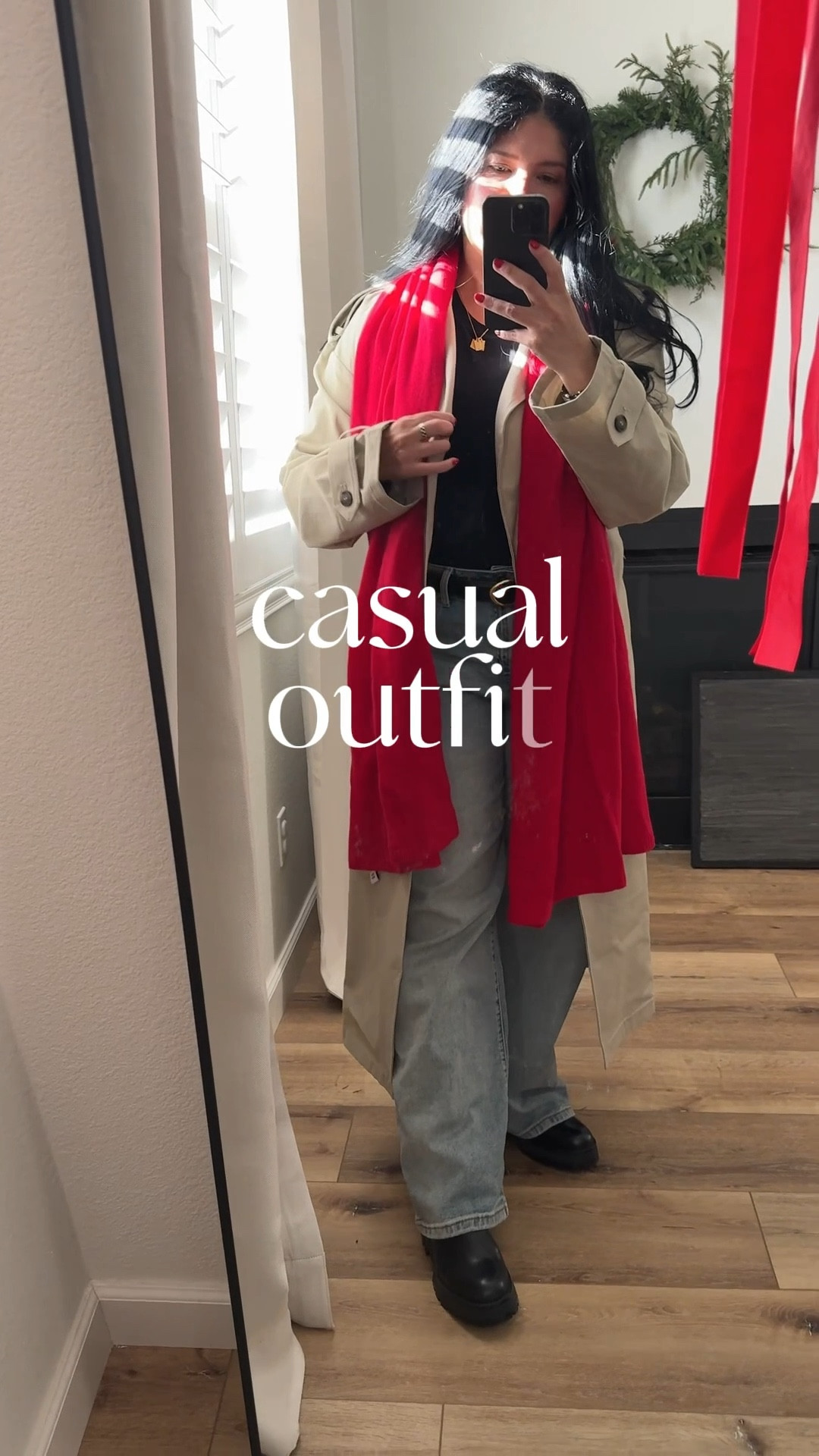 Casual Outfit // large in the top and trench

Trench is out of stock but linked similar 

the jeans & boots are old but will link similar 

#LTKootd #LTKHoliday #LTKSaleAlert