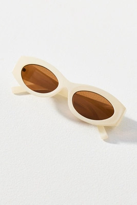 Oval Slim East-West Sunglasses | Anthropologie (US)
