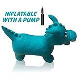 Hoovy Inflatable Bouncy Horse with Pump | Bouncing White Unicorn Ride on Toy for Kids | Unlimited An | Amazon (US)