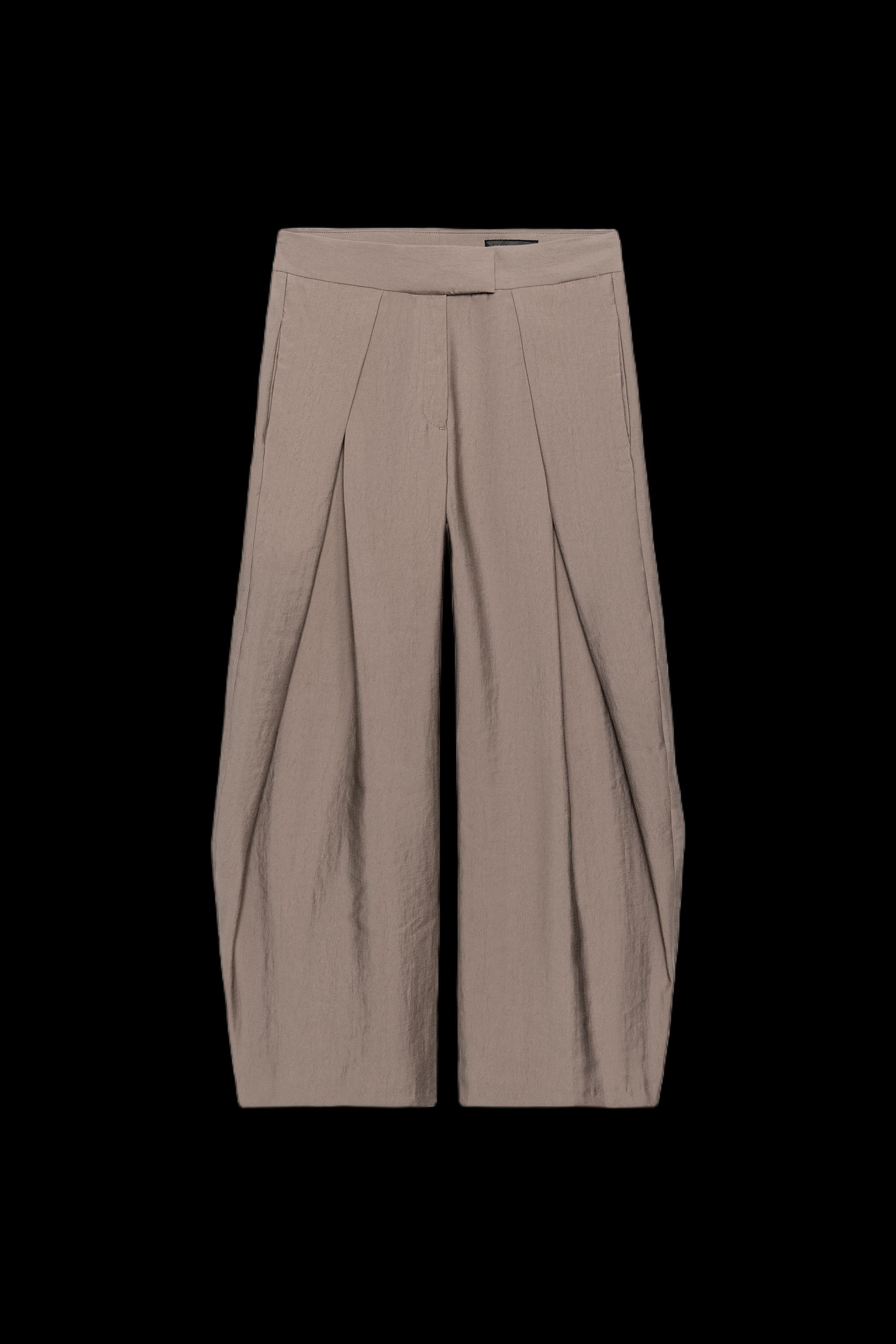 ZW COLLECTION WIDE-LEG PLEATED TROUSERS | Zara UK