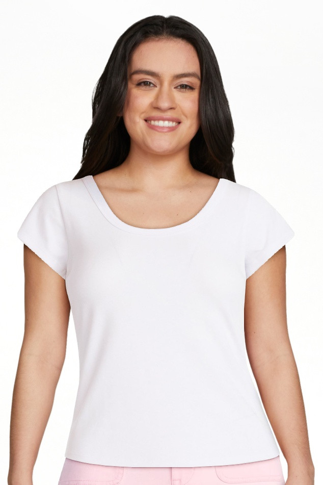 Free Assembly Women's Scoop Neck Tee with Short Sleeves, Sizes XS-XXL | Walmart (US)