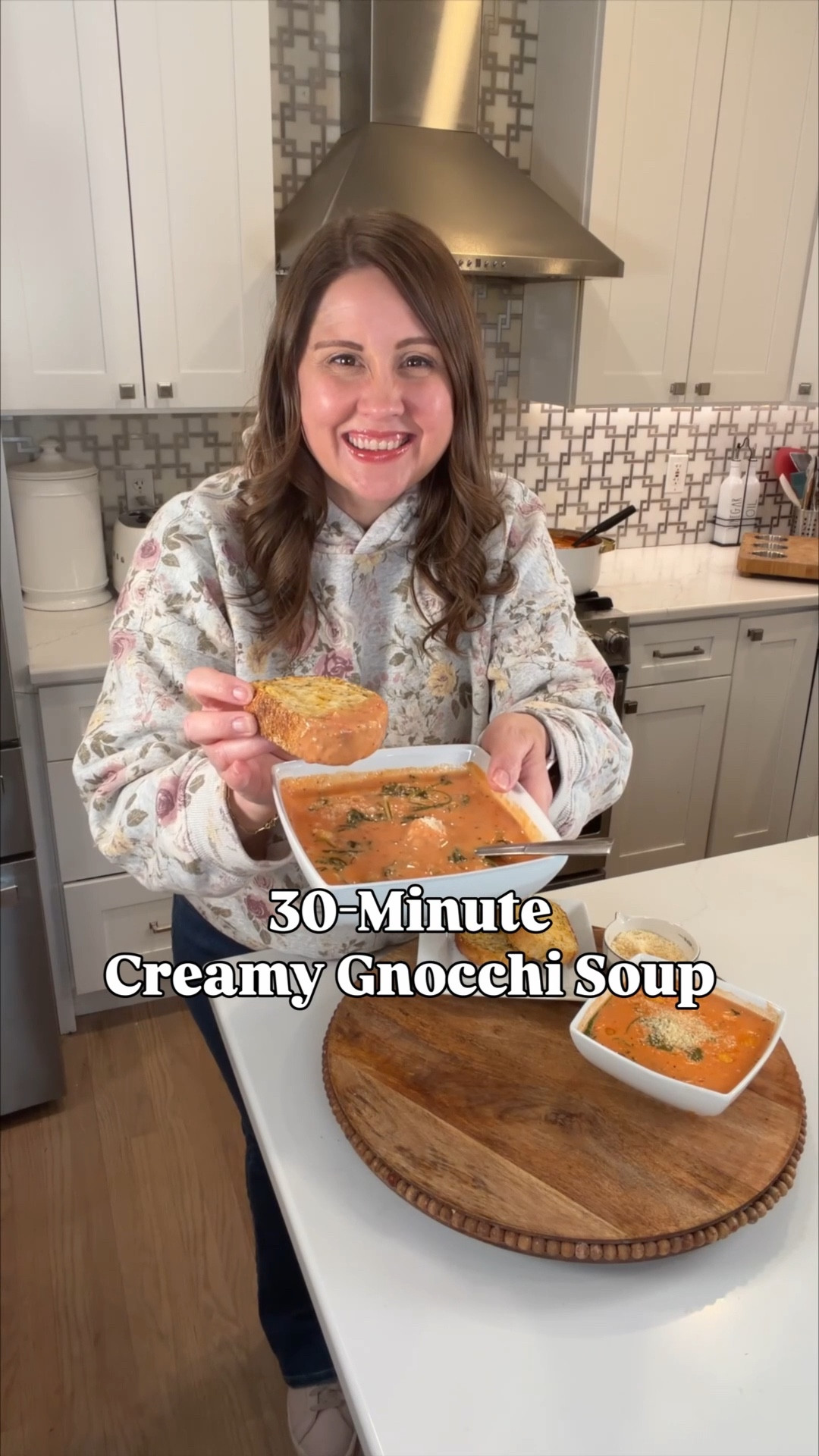 Comfort food at its finest 🤍🍝 This creamy Italian sausage gnocchi is rich, cozy, and SO satisfying — the kind of dinner everyone asks for seconds of. Made with hearty sausage, pillowy gnocchi, a creamy tomato base, and tons of fresh spinach… it’s going straight into our weekly rotation 🙌

I linked the kitchen tools + pantry staples I used so you can recreate this cozy bowl at home 🫶

Creamy Italian Sausage Gnocchi

Ingredients:
• 16 oz Italian sausage
• 1 medium onion, finely chopped
• 3 sticks celery, finely chopped
• 2 tbsp flour
• 6 cloves garlic, minced
• 3 cups chicken broth
• 1 (28 oz) can crushed tomatoes
• 1 tbsp Italian seasoning
• 1 lb potato gnocchi
• 3 cups heavy/whipping cream
• 3 cups fresh baby spinach
• Salt & pepper, to taste
• Fresh Parmesan cheese, for topping
• Garlic bread, for serving

Directions:
1️⃣ Brown sausage in a large pot or deep skillet. Remove and drain.
2️⃣ In the same pan, sauté onion + celery until soft.
3️⃣ Add garlic and flour, stir for about 30 seconds.
4️⃣ Pour in chicken broth, crushed tomatoes, and Italian seasoning. Stir well.
5️⃣ Add cooked sausage back in.
6️⃣ Stir in heavy cream and bring to a gentle simmer.
7️⃣ Fold in spinach until wilted.
8️⃣ Add gnocchi and cook according to package directions.
9️⃣ Season with salt & pepper.

Top with lots of fresh Parmesan and serve with garlic bread for dipping 🤍🥖

#LTKFamily #LTKHome #LTKFinds #LTKKitchen #EasyDinnerIdea #ComfortFoodRecipe #OnePotMeals #GnocchiRecipe #DinnerInspo #FamilyDinnerIdeas #CozyMeals #HomeCooking #WeeknightDinner

#LTKHome #LTKfoodie