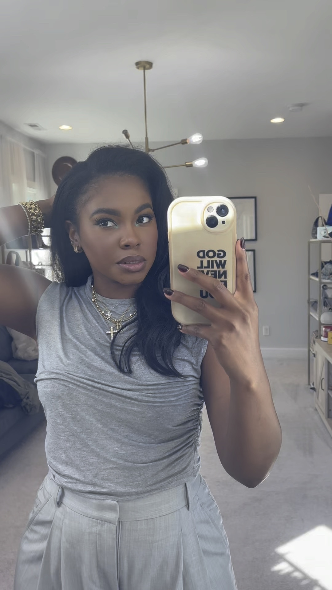 When in doubt, go monochrome 
Top: Medium 
Pants: 8 (run a little oversized) 


#LTKStyleTip #LTKMidsize