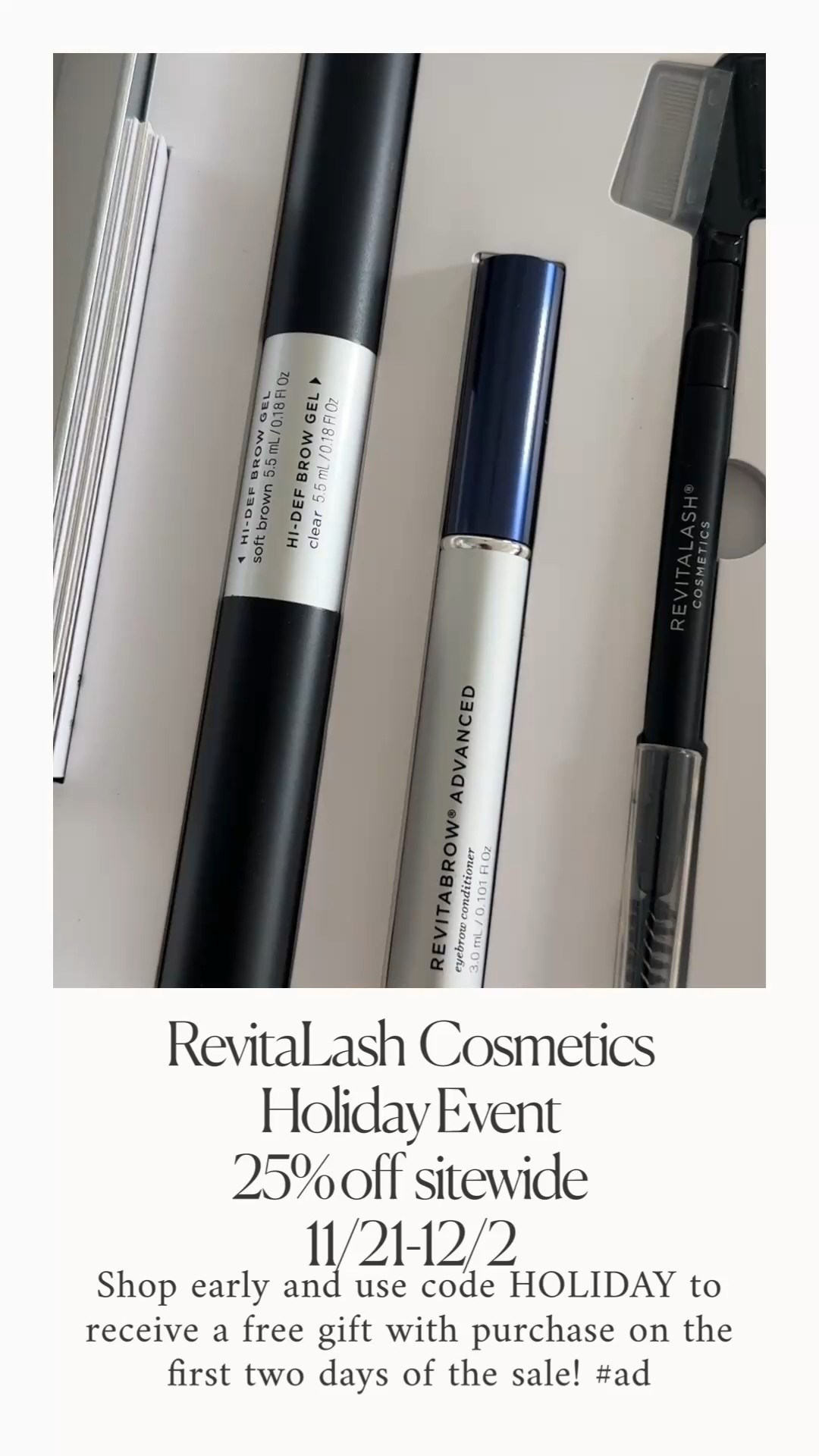 Revitalash Cosmetics Holiday Sale is now live  🎄🥳🎅🏻