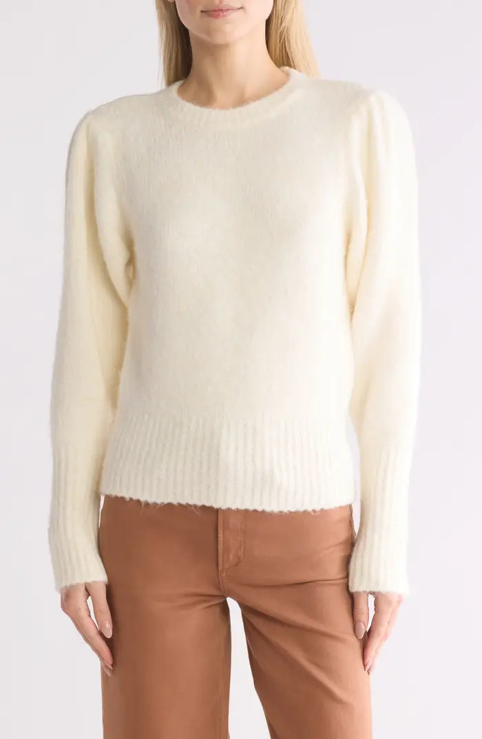 Puff Shoulder Crop Sweater | Nordstrom Rack