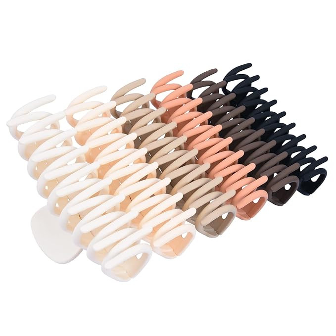 Aimeolyn 6 Pack 4.3 Inch Large Hair Claw Clips for Women,Large Hair Claw Clips for Thick Hair,Lar... | Amazon (US)
