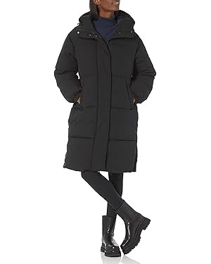 Amazon Essentials Women's Oversized Long Puffer Jacket (Available in Plus Size) | Amazon (US)
