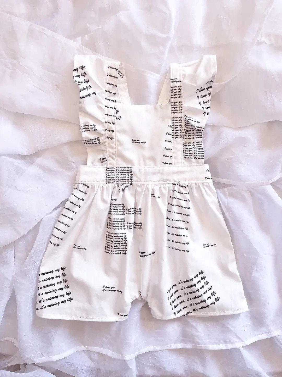 White Lyrics Romper, Baby Toddler Romper | Etsy (US)