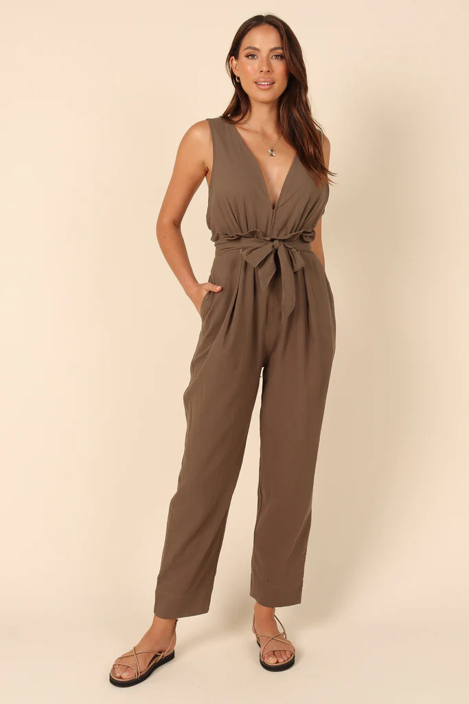 Tilly Belted Jumpsuit - Olive | Petal & Pup (US)