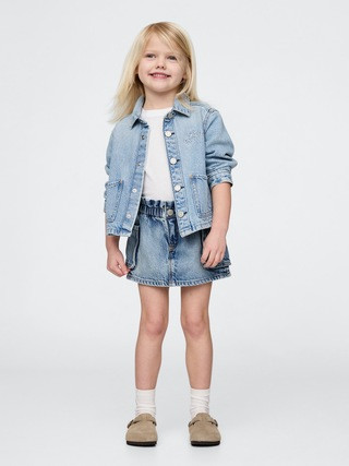 Baby & Toddler UltraSoft Denim Cargo Skort | Gap (US)