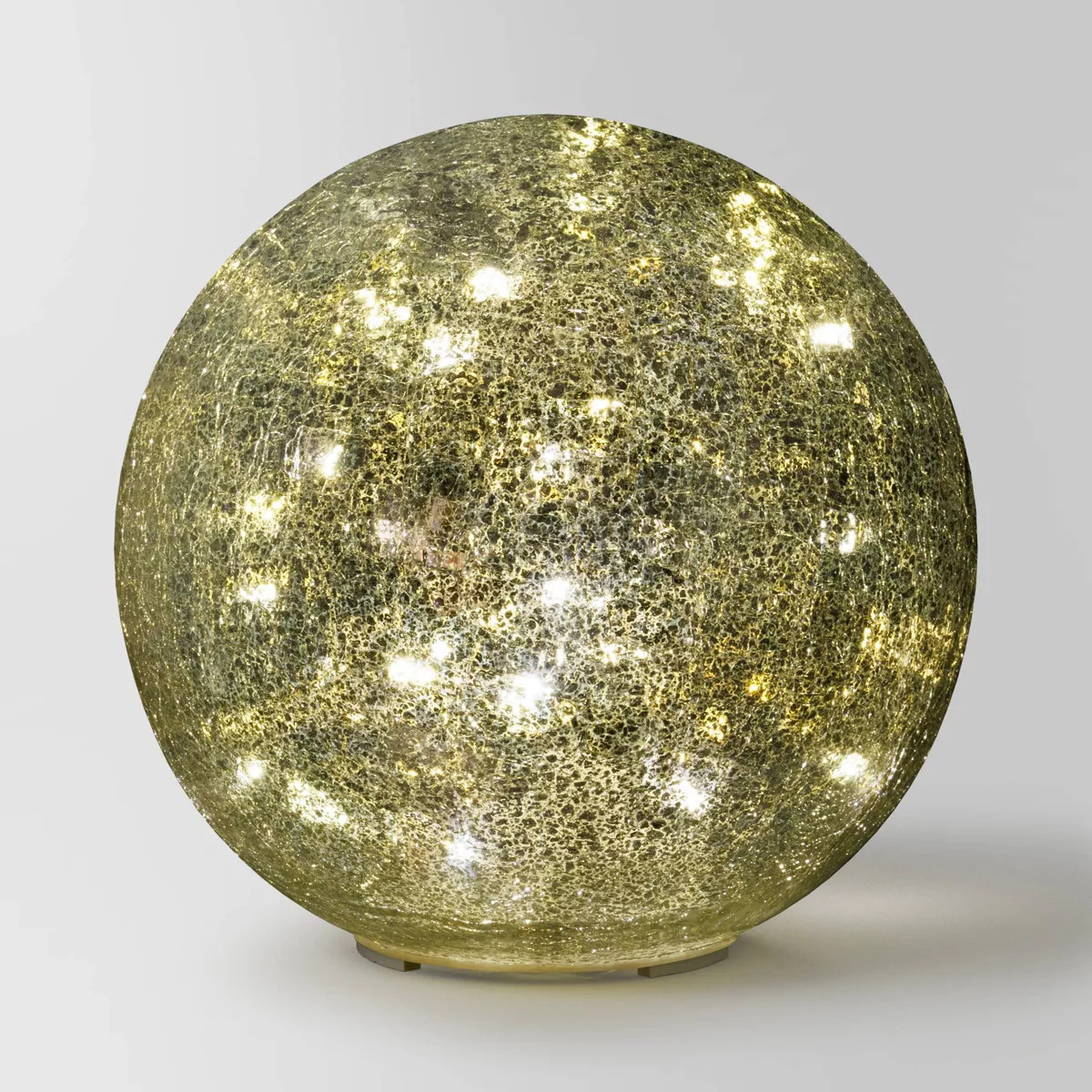 7" Christmas Mercury Lit Glass Orb Silver - Wondershop™ | Target