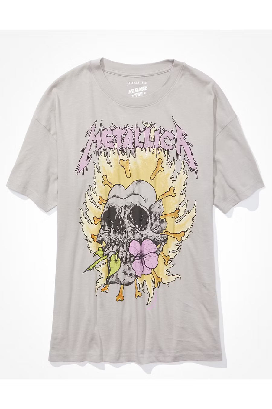AE Oversized Metallica Graphic Tee | American Eagle Outfitters (US & CA)
