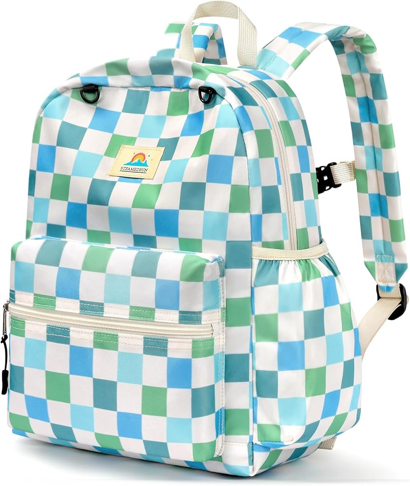STEAMEDBUN Kids Backpack for Boys Girls 5-8, 15inch Girls Boys Backpacks Kindergarten | Amazon (US)