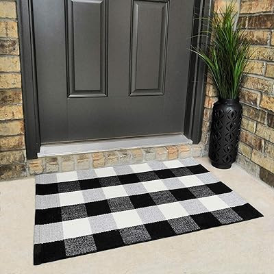 The Original Outdoor Porch Rug - Checkered Door Mat for Layering with Welcome Mat, Outdoor Buffal... | Amazon (US)