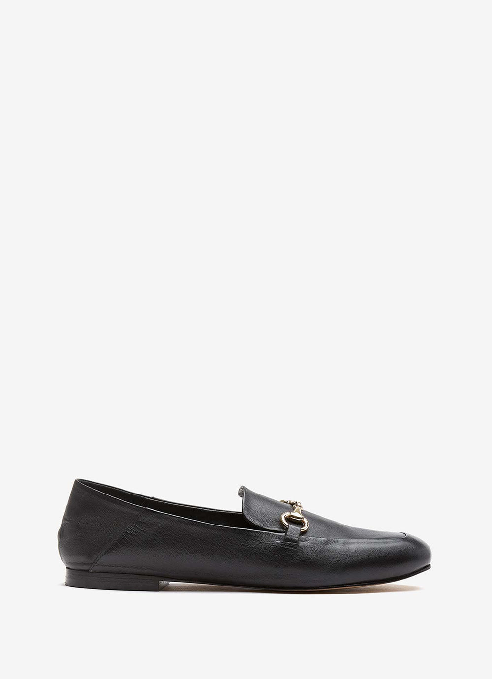 Camille Black Leather Loafers | Mint Velvet