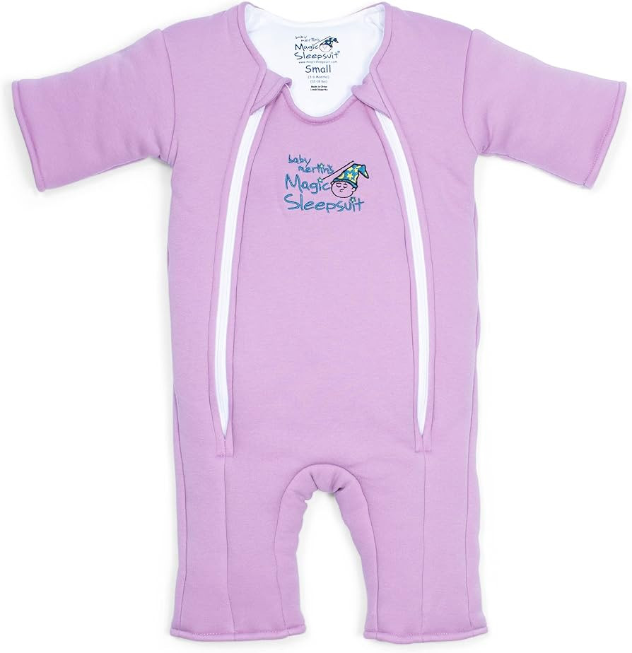 Baby Merlin's Magic Sleepsuit - 100% Cotton Baby Transition Swaddle - Baby Sleep Suit - Lavender ... | Amazon (US)