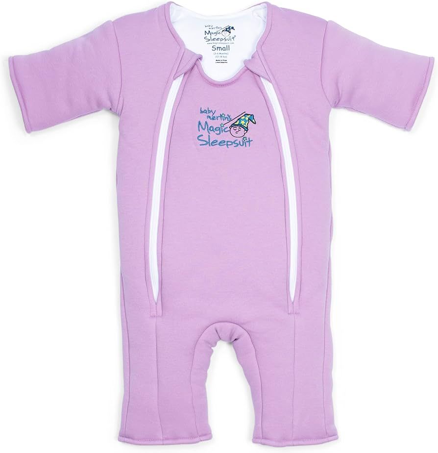 Baby Merlin's Magic Sleepsuit - 100% Cotton Baby Transition Swaddle - Baby Sleep Suit - Lavender ... | Amazon (US)