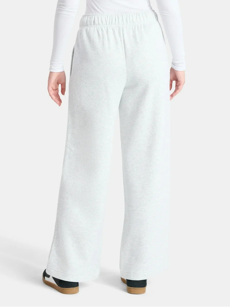 No Boundaries Soft Fleece Wide Leg Pants, 30” Inseam, 1 or 2-Pack, Women’s XXS-4X | Walmart (US)
