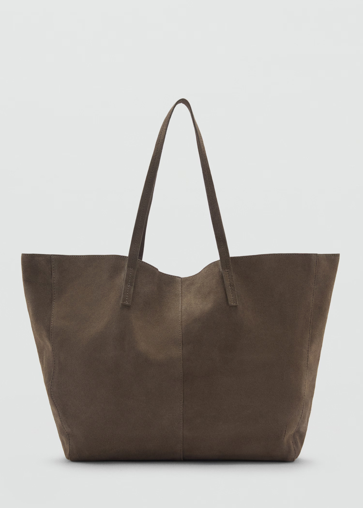 Suede shopper bag - Women | MANGO USA | Mango (US/MX/AU)