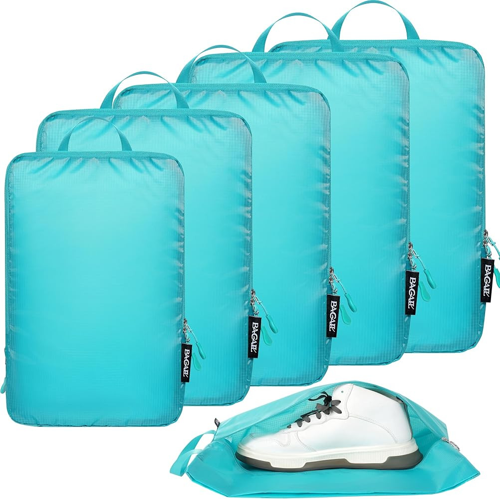 BAGAIL 4 Set/6 Set Ultralight Compression Packing Cubes Packing Organizer for Travel Accessories ... | Amazon (US)