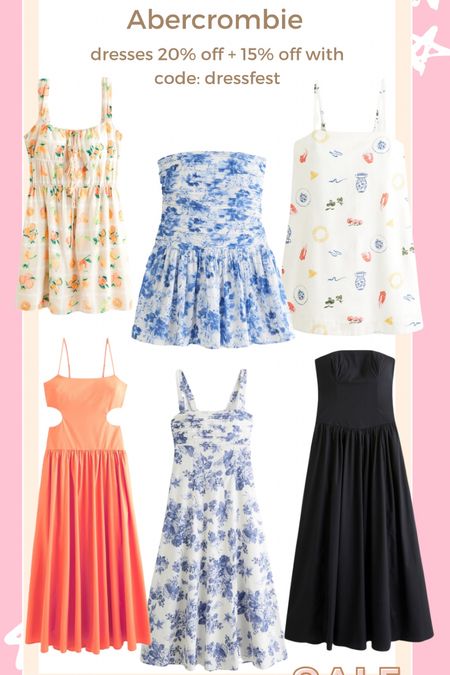 Abercrombie sale, summer dresses, vacation outfit, drop waist dress, lemon dress, fruit pattern dress, floral dress, blue floral dresss

#LTKSaleAlert #LTKFindsUnder100