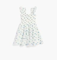 The Organza Baby Ellie Nap Dress - Spearmint/Lilac Floral Jacquard | Hill House Home