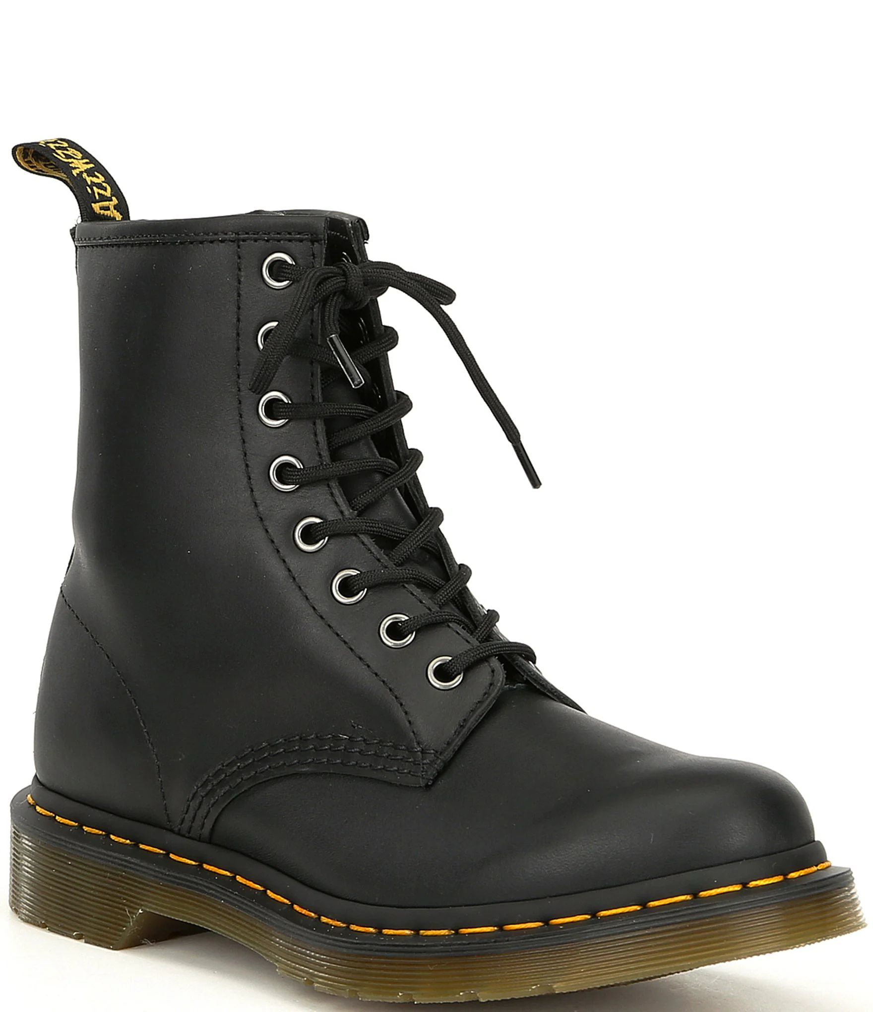 Women's 1460 Black Nappa Combat Boots | Dillards