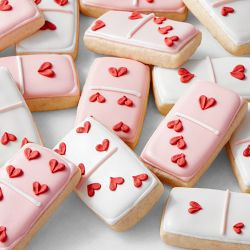 Valentine's Day Domino Cookies, Set of 15 | Williams-Sonoma