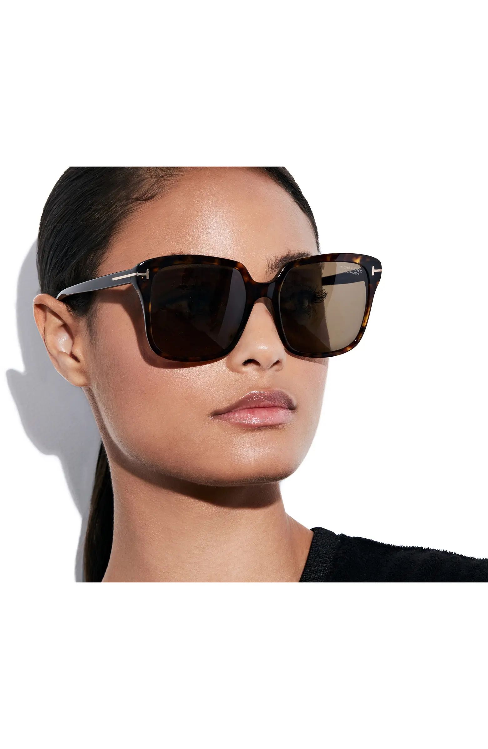 Faye 56mm Polarized Square Sunglasses | Nordstrom