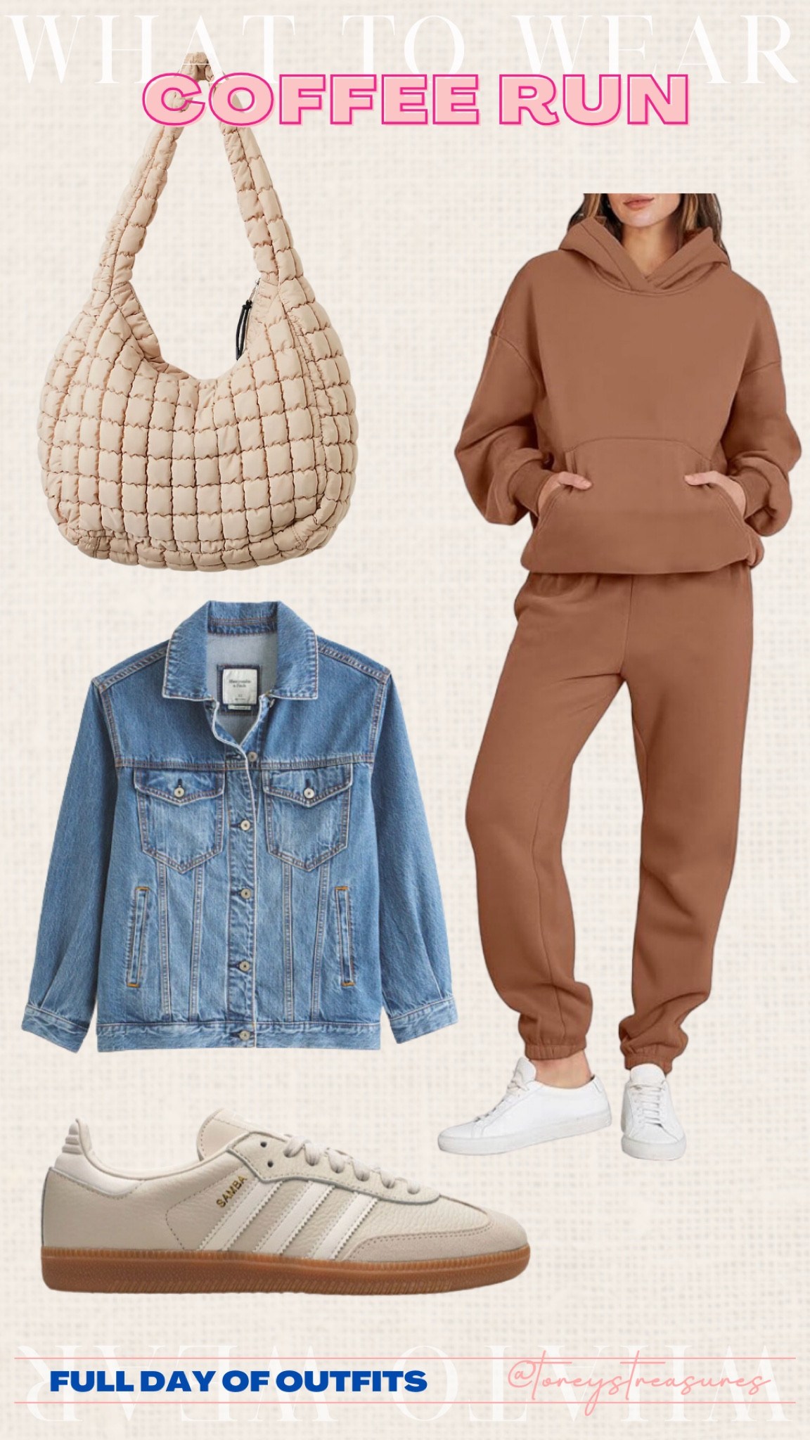 Matching jogger set is amazon, denim jacket for fall is oversized fit 

#LTKstyletip #LTKSeasonal #LTKfindsunder100