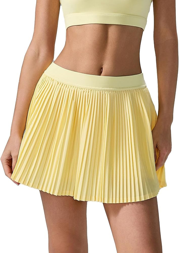 altiland Women's Cool Feeling Pleated Tennis Athletic Golf Mini Skirts 3" | Amazon (US)