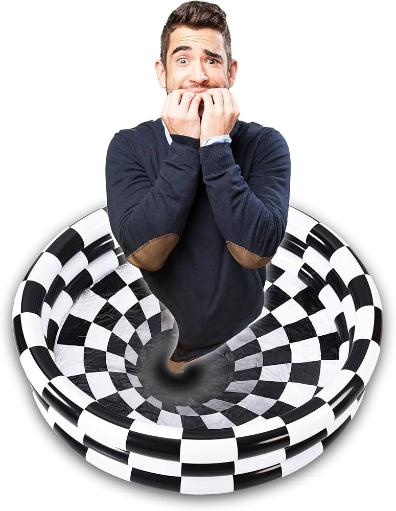 Inflatable Kiddie Pool, 46"X11", 3D 3 Rings Round, Kids Swimming for Outside and Indoor. | Amazon (US)