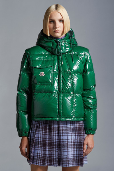 Green Moncler Karakorum Short Down Jacket Women - Short Down Jackets for Women | Moncler US | Moncler