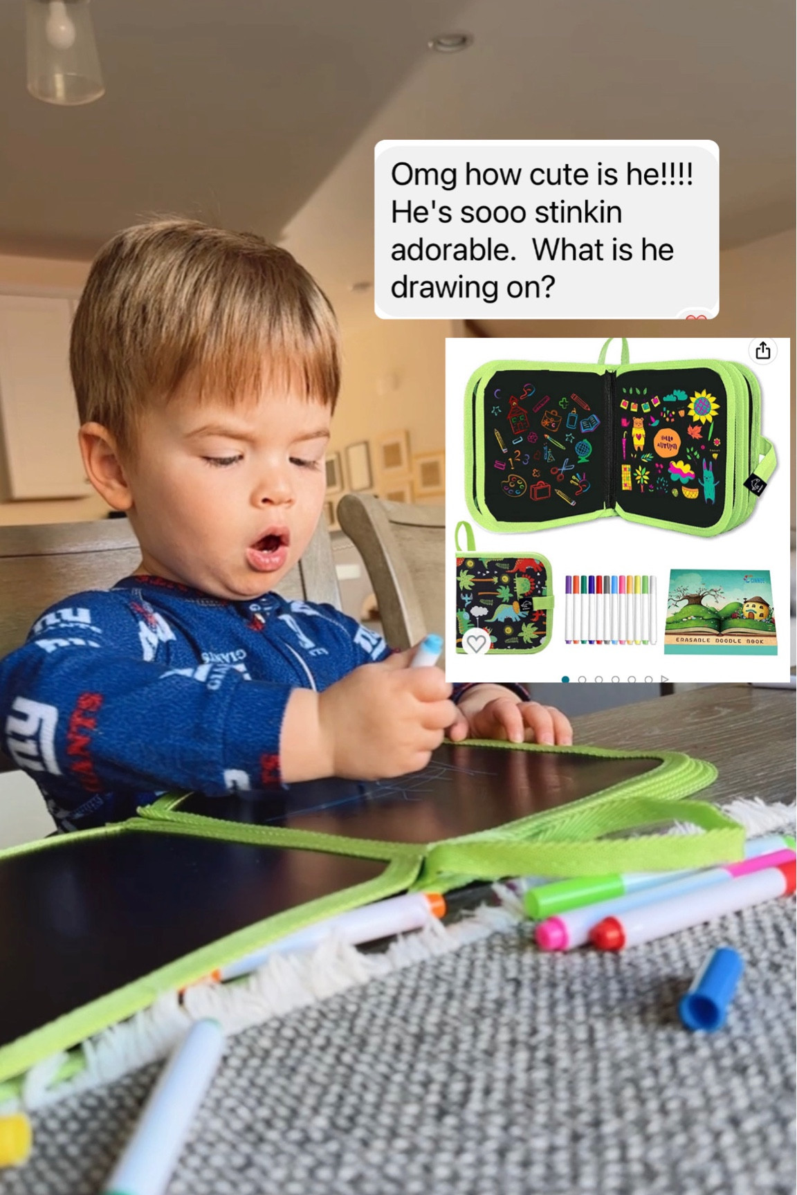 Erasable Doodle  book for kids/toddlers from Amazon!

#LTKfamily #LTKkids #LTKunder50