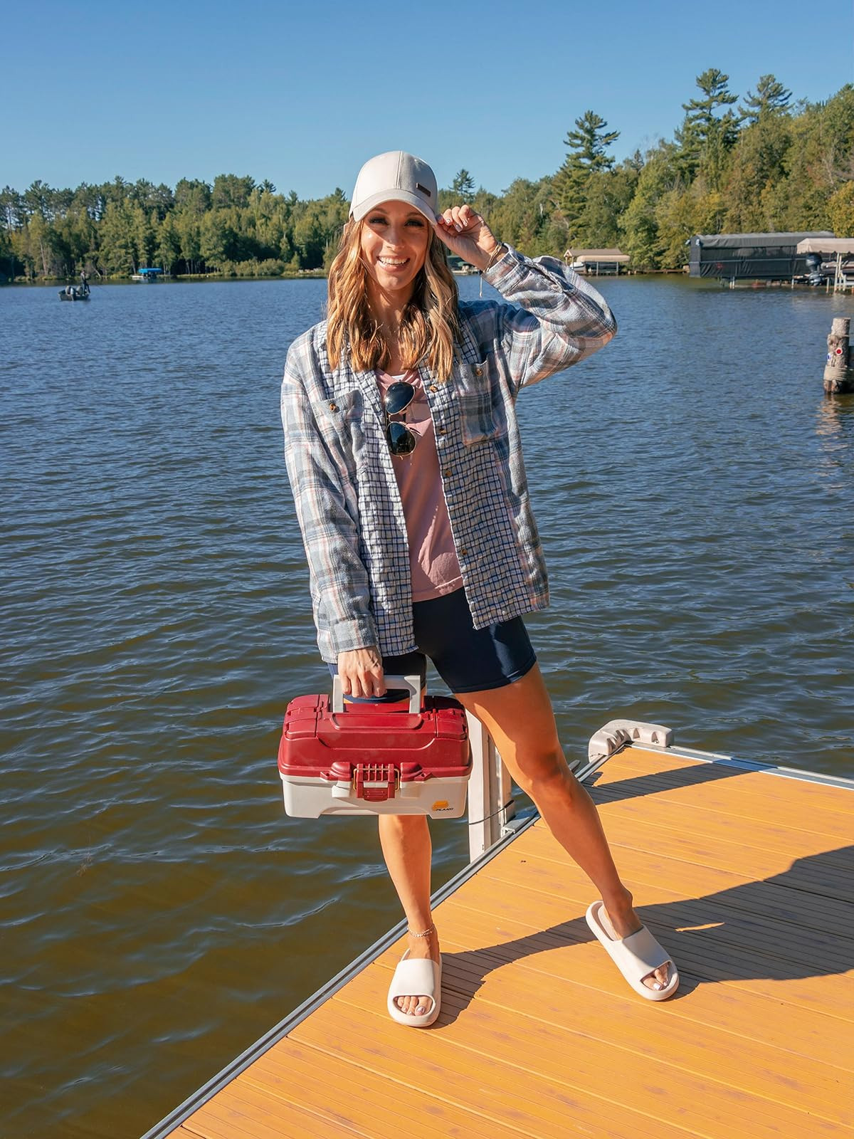 Wore this fishing last summer! It would also make a great camping outfit for summer!
>> I’m in a size small in the shorts and tank. Shorts and tank work well in the gym too
 

 #LTKootd #LTKSeasonal #LTKOver40