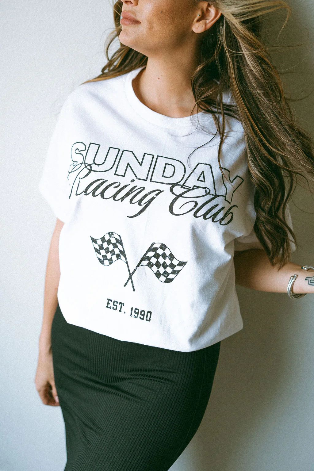 Sunday Racing Club Oversized Tee | Love story boutique