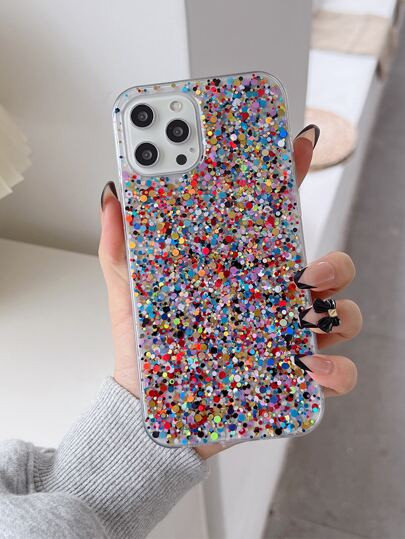 Sequin Decor Phone Case | SHEIN