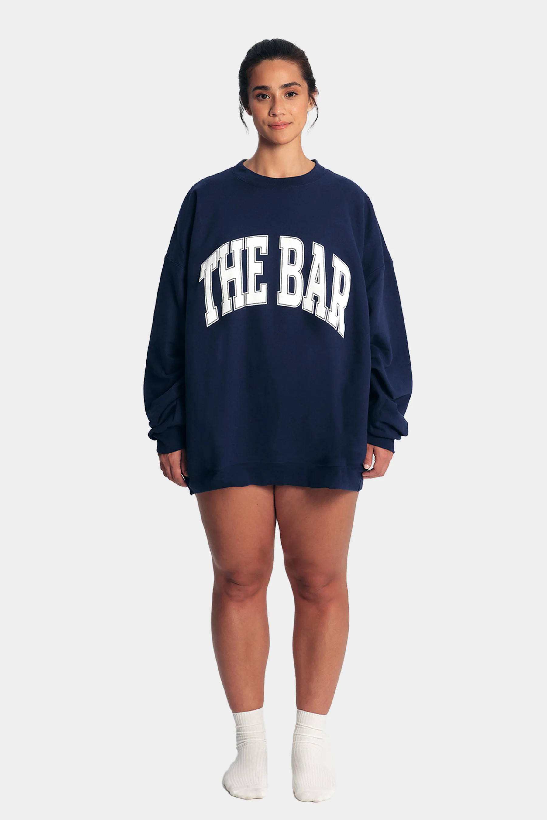 VARSITY SWEATSHIRT NAVY/WHITE | The Bar
