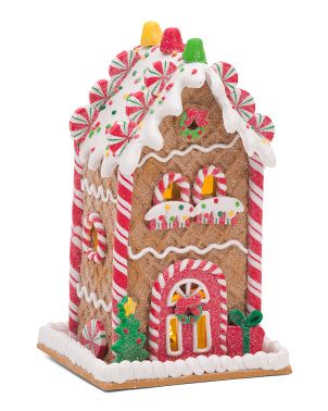 8in Led Gingerbread House | TJ Maxx