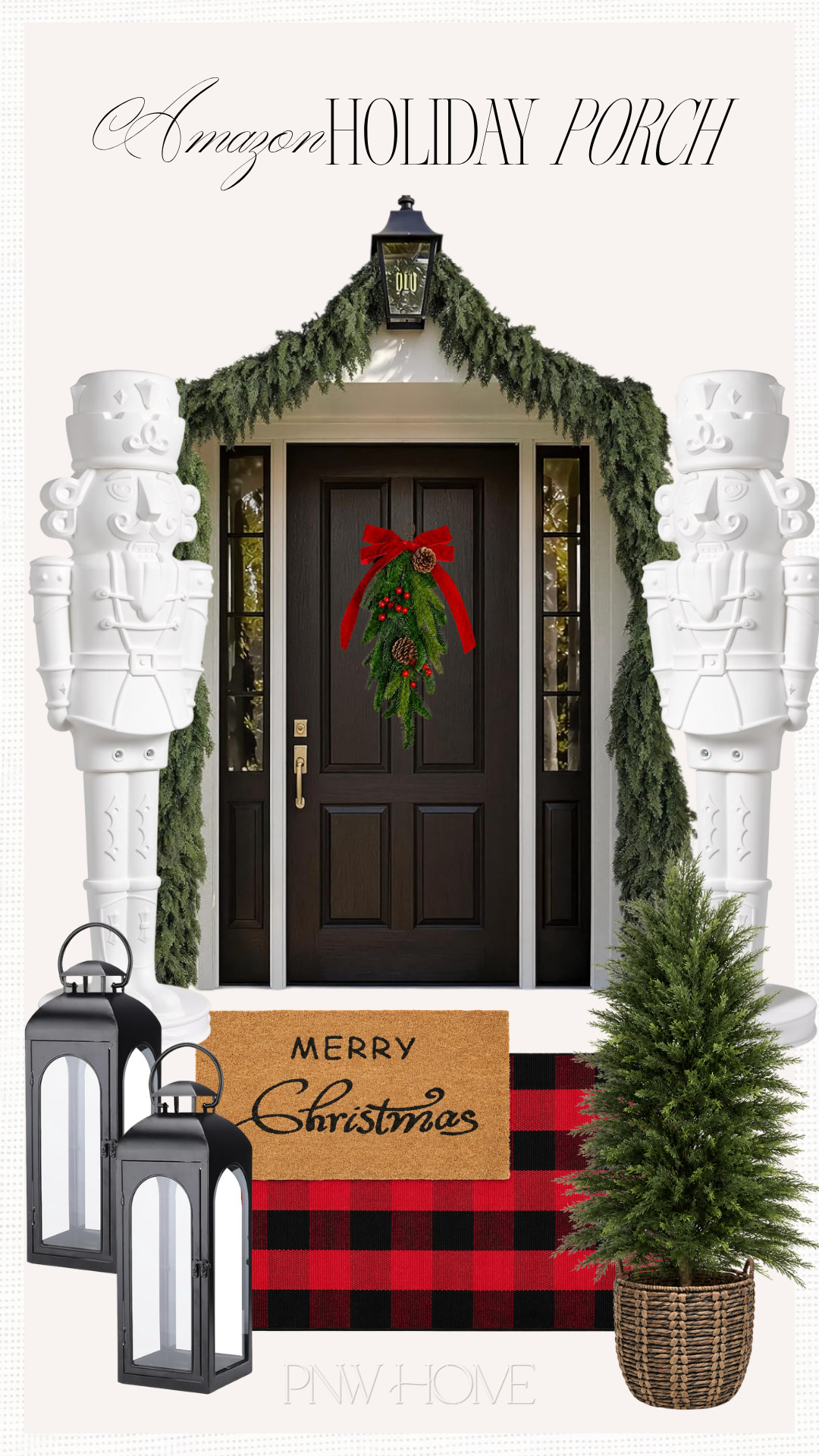 Make the front porch magical this holiday season with these Amazon finds!

holiday decor, Christmas decor, giant nutcrackers, white nutcrackers, holiday rugs, Christmas front porch, holiday front porch, black lanterns, outdoor lanterns, small Christmas tree, front porch trees, outdoor Christmas decor, outdoor holiday decor, evergreen tree, holiday garland, greenery garland, Christmas garland 

 #LTKSeasonal #LTKHome