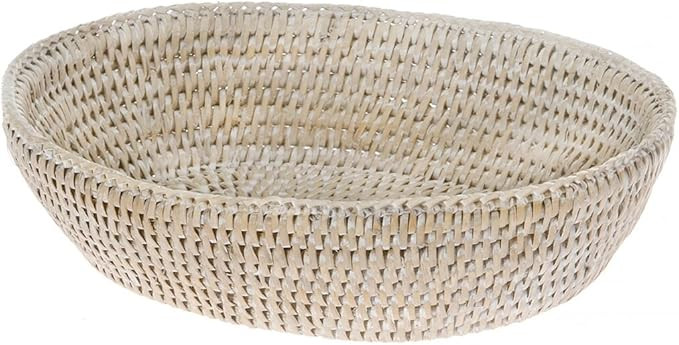 KOUBOO 1020035 La Jolla Bowl Bread Basket, Small, White-Wash | Amazon (US)