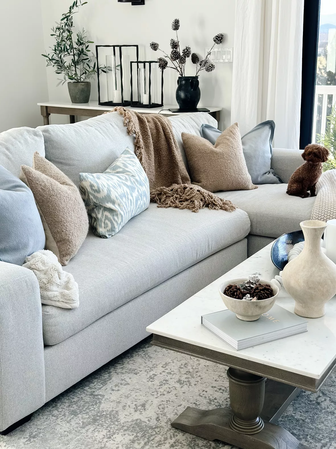 Shop pillows for gray couch on LTK  Grey couch living room, Grey sofa living  room, Throw pillows living room
