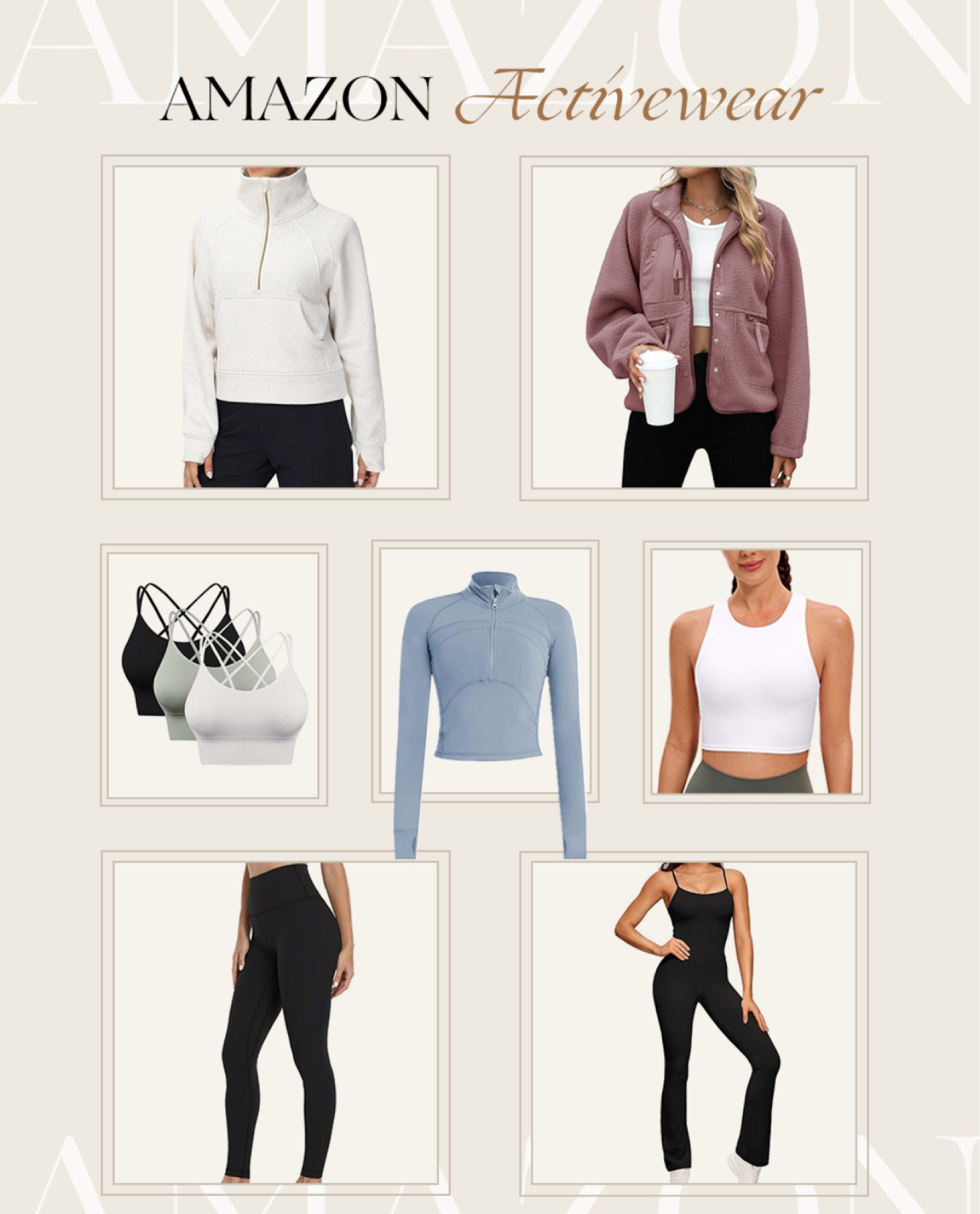 Amazon activewear finds ✨ fitness clothes, leggings, sports bra, winter activewear, jackets and outerwear 

#LTKfindsunder50 #LTKfitness #LTKfindsunder100